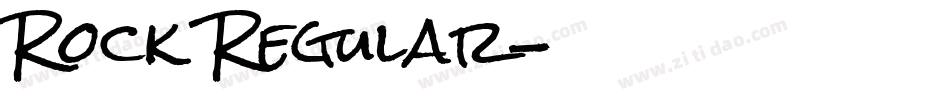 Rock Regular字体转换